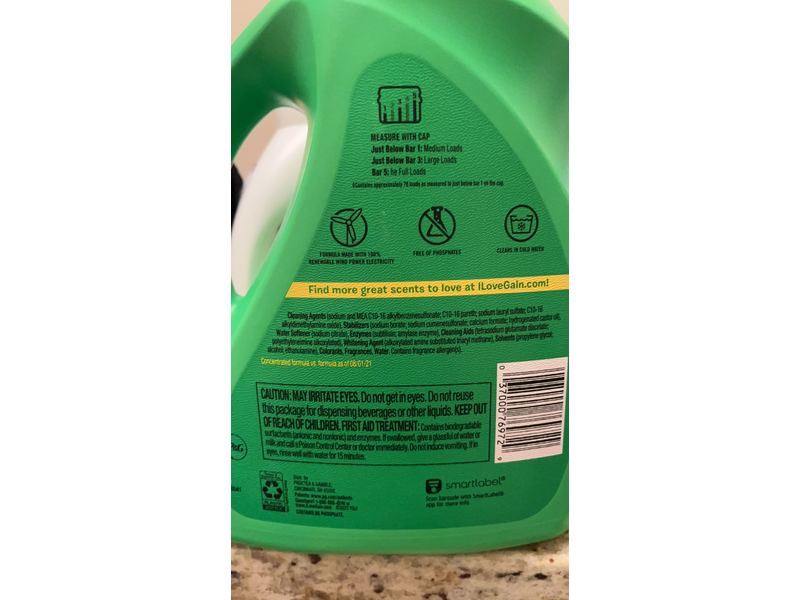 Gain + Aroma Boost Laundry Detergent, Island Fresh, 78 Loads, 113 fl oz/ 3.34