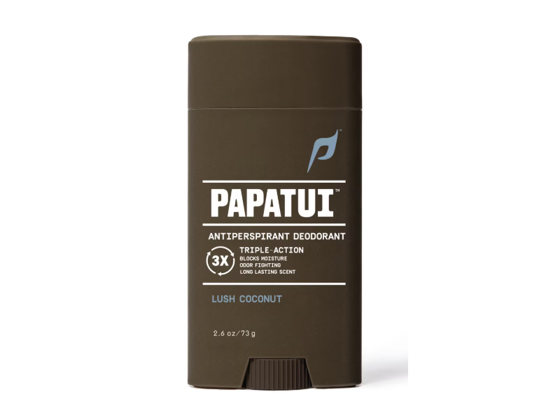 Papatui Triple-Action Antiperspirant Deodorant, Lush Coconut, 2.6 oz/73 g, Pack Of 3