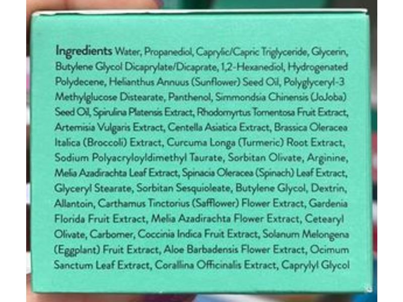 Peach & Lily Peach Slices Redness Relief Calming Cream, Panthenol, Spinach & Green Algae, 1.69 fl oz/50 mL