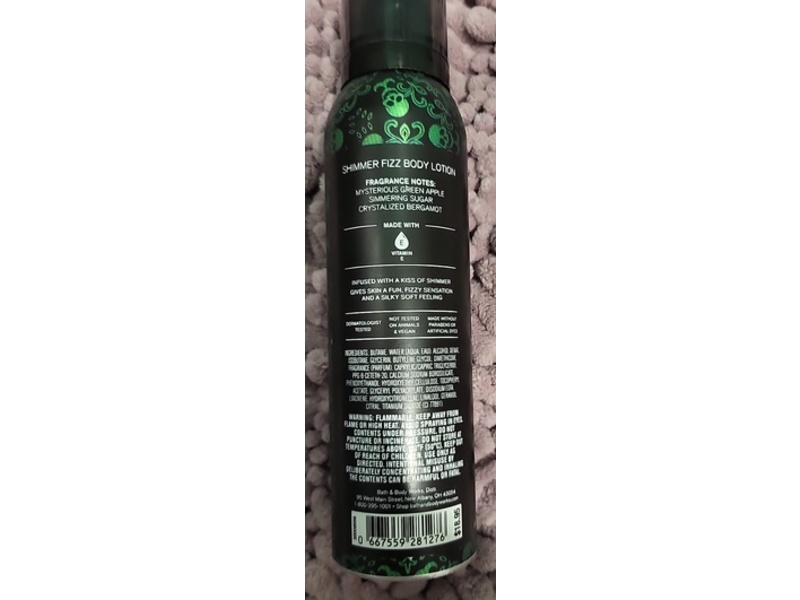 Bath & Body Works Shimmer Fizz Body Lotion, Candy Apple Cauldron, 3.5 oz/100 g