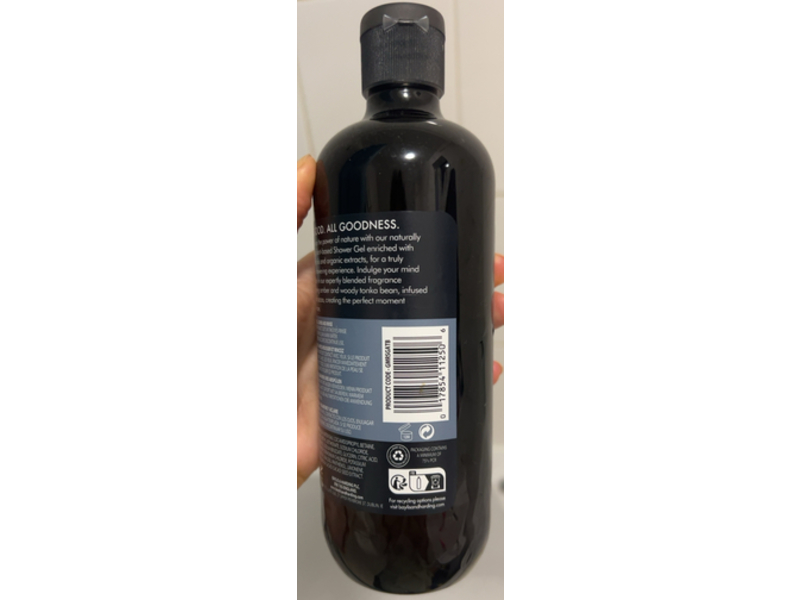 Baylis & Harding Goodness Natural Shower Gel, Amber & Tonka Bean, 16.9 fl oz/500 mL