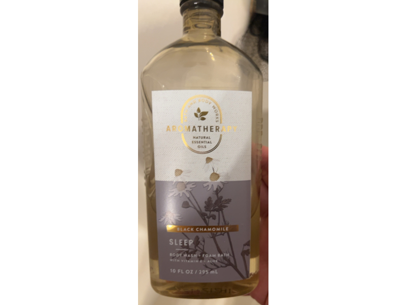 Bath Body Works Aromatherapy Foam Wash Sleep, Black Chamomile, 10 fl oz/295 mL
