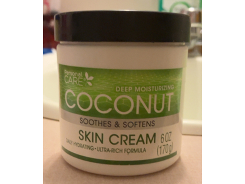 Personal Care Deep Moisturizing Skin Cream, Coconut, 6 oz/170 g