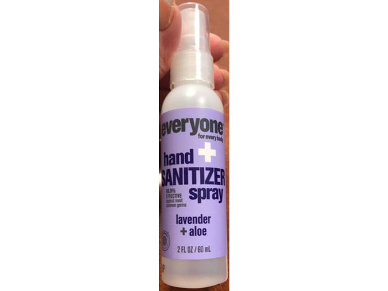 Everyone Hand Sanitizer Spray, Lavender + Aloe, 2 fl oz/60 mL, Pack Of 6