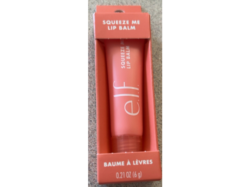 e.l.f Squeeze Me Lip Balm, Strawberry, 0.21 oz/6 g