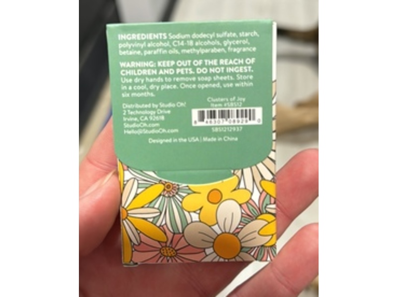 Studio Oh! Soap Sheets, Wildflowers, 100 Count