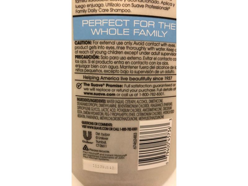 Suave Family Daily Care Conditioner, 32 fl oz/946 mL