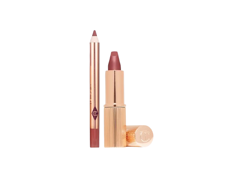 Charlotte Tilbury Mini Pillow Talk Lipstick & Liner Set, Pillow Talk Medium Matte Revolution And Pillow Talk Medium Lip Cheat