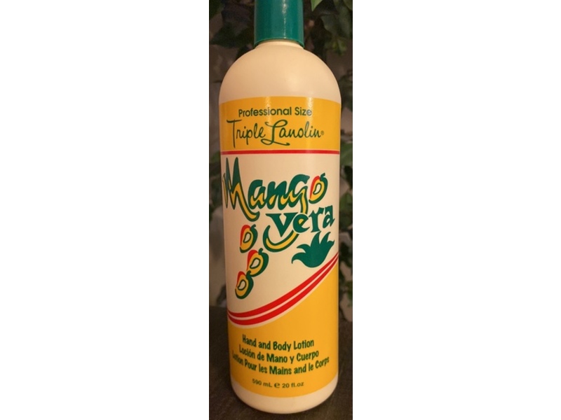 Triple Lanolin Hand & Body Lotion, Mango Vera, 20 fl oz/590 mL