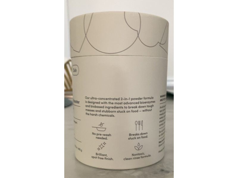 Dirty Labs 2-in-1 Bio Enzyme Dishwasher Detergent + Booster, Free & Clear, 48 Loads, 1.05 lbs/480 g