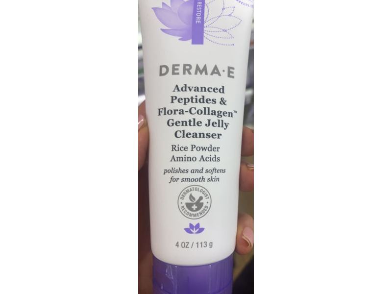 Derma-E Advanced Peptides & Flora-Collagen Gentle Jelly Cleanser, 4 oz/113 g