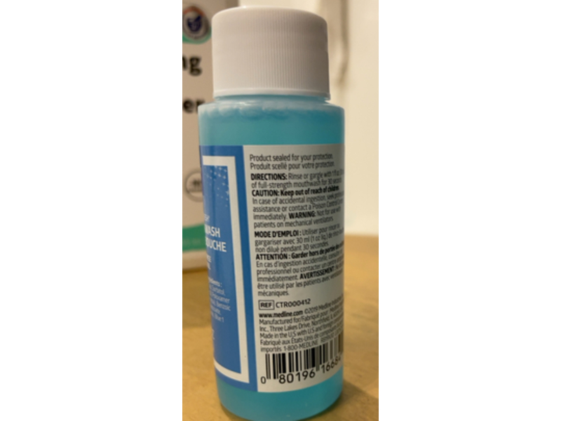 Medline Sparkle Fresh Mouth Wash, 2 fl oz/59 mL