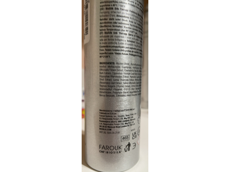 BioSilk Silk Therapy Natural Hold Finishing Hair Spray, 10 fl oz