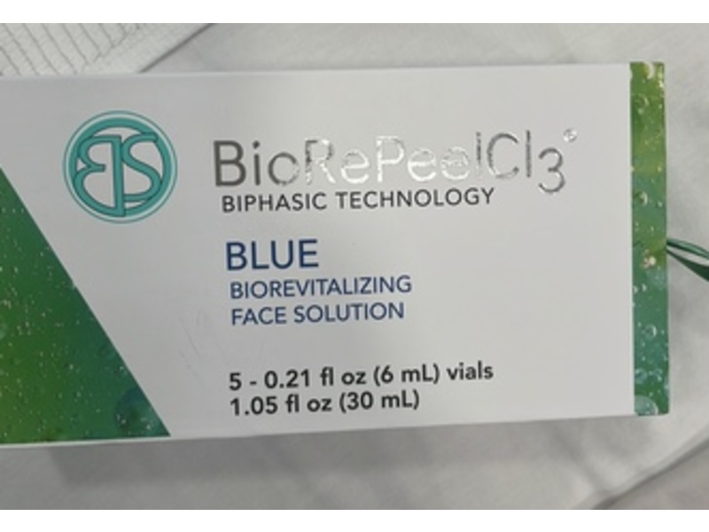 Biorepeel Cl3 Biphasic Technology Biorevitalizing Face Solution, Blue, 1.05 fl oz/30 mL