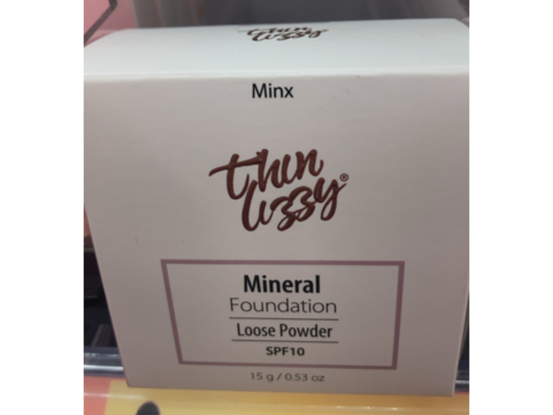 Thin Lizzy Mineral Foundation Loose Powder, SPF 10, Minx, 0.53 oz/15 g