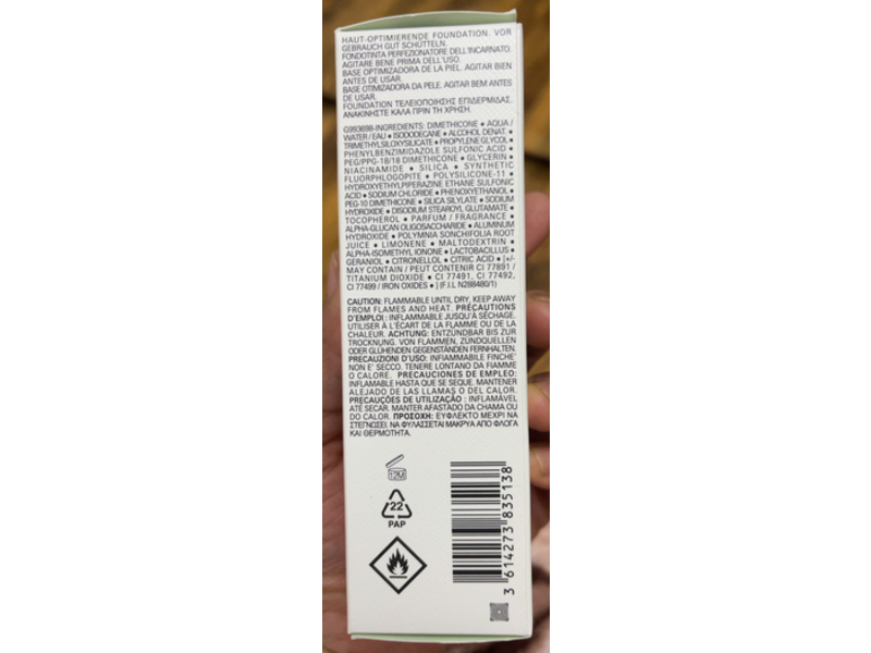 Prada Reveal Skin Optimizing Foundation, SPF 17 PA+++, DN 85, 1 fl oz/30 mL