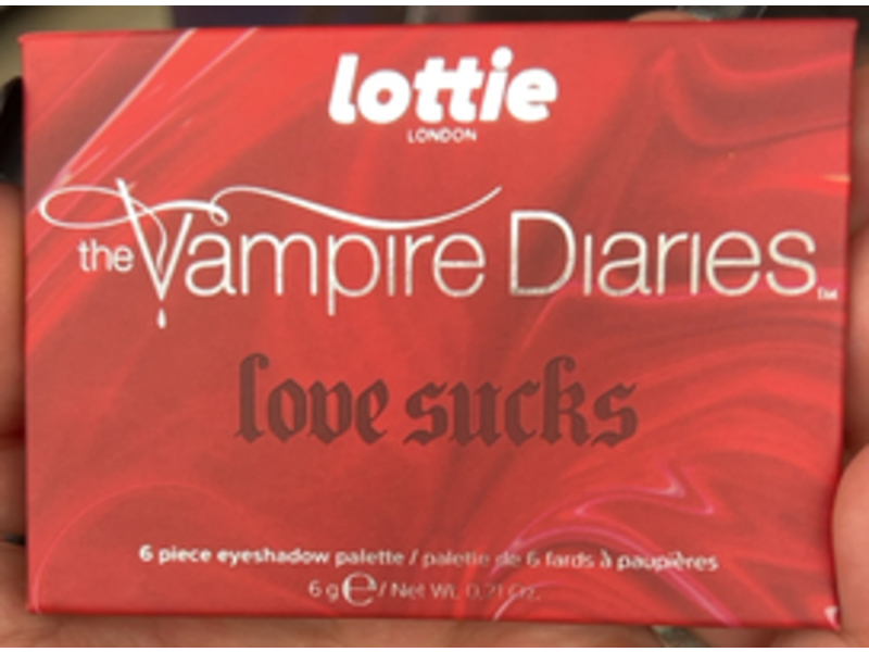 Lottie The Vampire Diaries Love Sucks Eyeshadow Palette, 0.21 fl oz/6 g