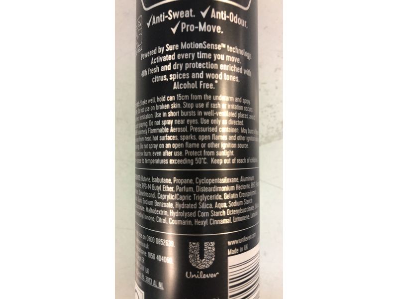 Sure Antiperspirant, Quantum Dry, 150 mL