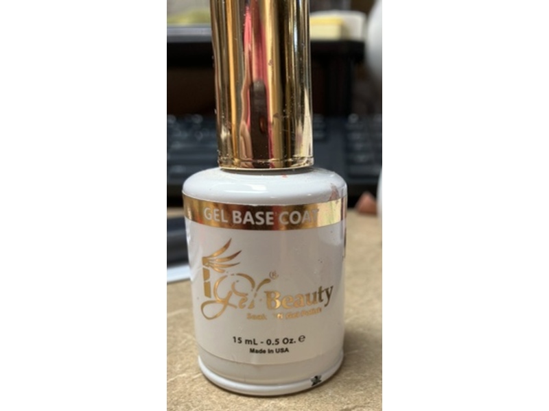iGel Beauty Soak Off Gel Polish Base Coat, 0.5 fl oz/15 mL, Pack Of 2