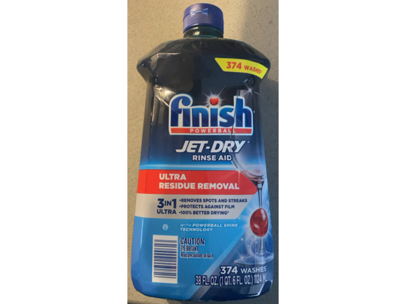 Finish Jet-Dry Rinse Aid, 374 Loads, 6 fl oz/1124 mL