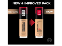 L'Oreal Paris Infallible Fresh Wear Sunscreen Foundation, SPF 25, 495 Amber, 1 fl oz/30 mL - thumbnail 2