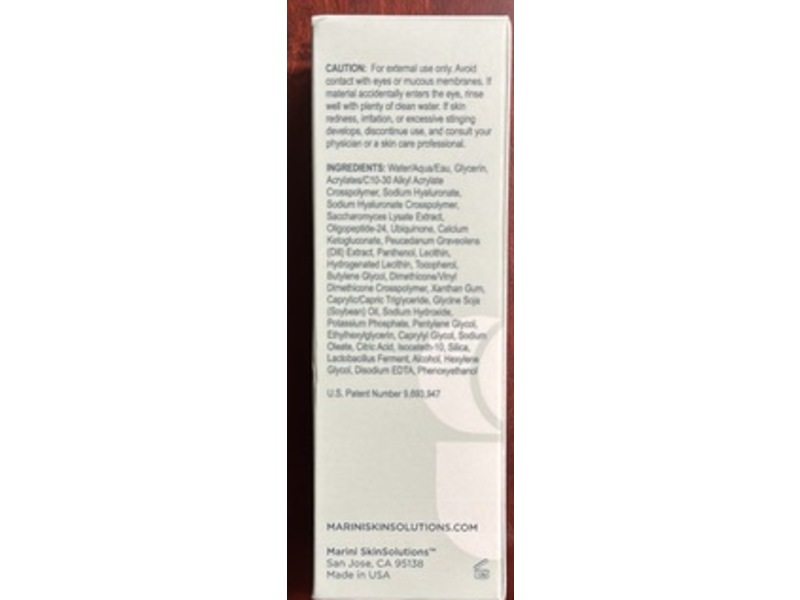 Marini SkinSolutions Hyla3D Face Serum, Hyaluronic Acid Complex, 1 fl oz/30 mL