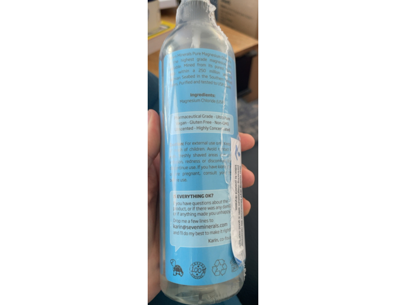 Seven Minerals Pure Magnesium Oil Spray, 12 fl oz/355 mL