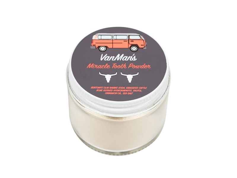 VanMan's Miracle Tooth Cleaning Powder, Cinna-Bone, 2.2 oz/62 g
