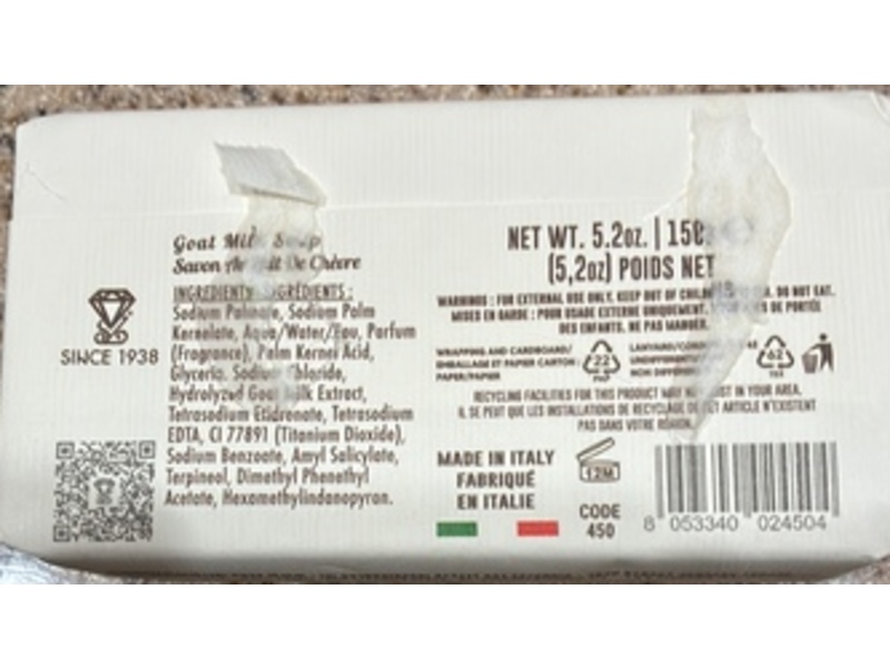 Zeni Goat Milk Soap Fine Triple Milled Soap Bar, 2 fl oz/150 g, 3 Count