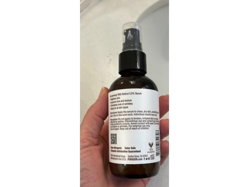 Pura d'or Retinol Serum, 3.3 fl oz/97.6 mL