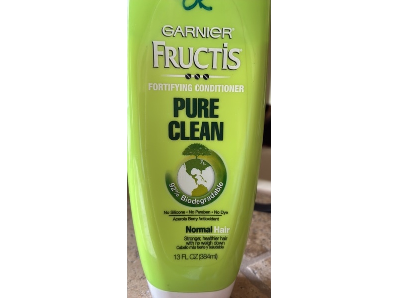 Garnier Fructis Pure Clean Fortifying Conditioner, 13 fl oz/384 mL