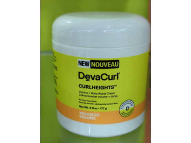 Deva Curl Curlheights Volume+Body Boost Cream, 6 fl oz/177 g