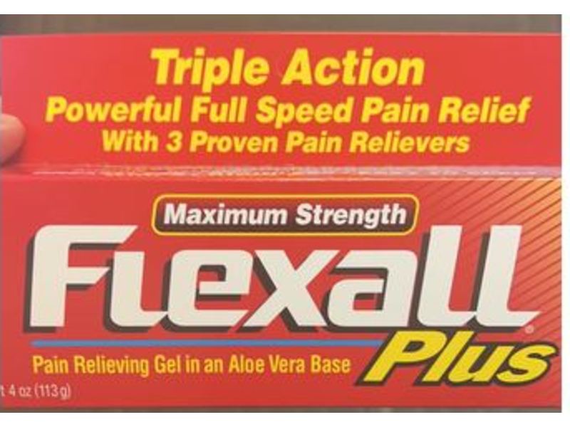 Flexall Ultra Plus Triple Action Power Full Pain Relieving Gel, 4 oz/113 g