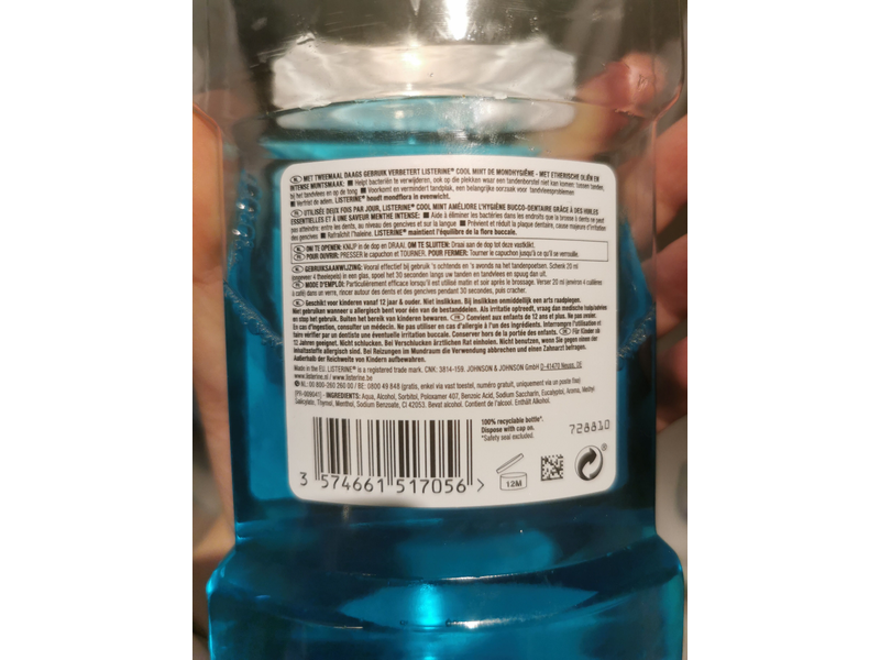 Listerine Mondspoeling, Cool Mint, 600 mL
