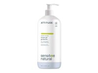 Attitude Sensitive Natural Shower Gel, Unscented, 33.8 fl oz/946 mL - thumbnail 1