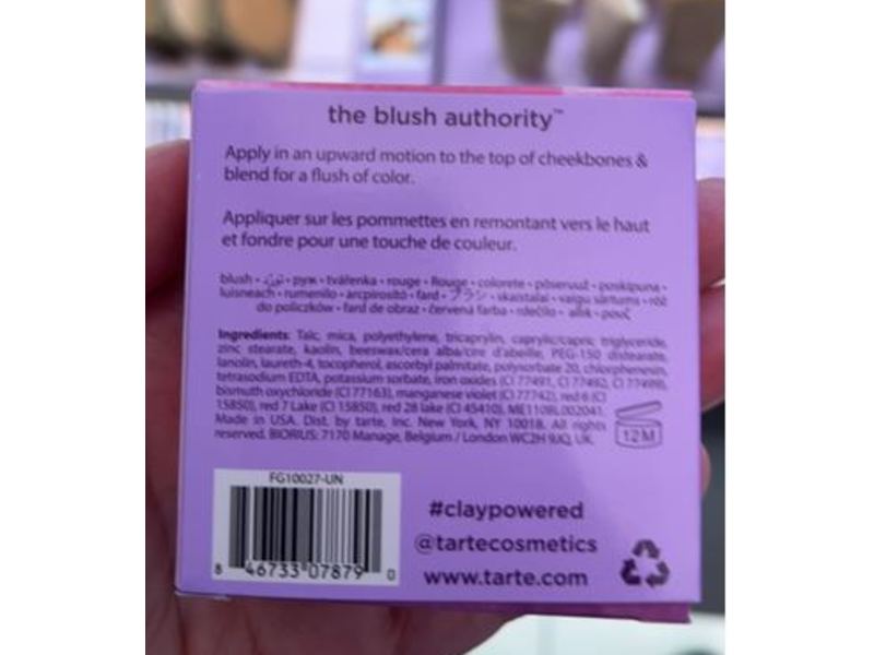 Tarte Cosmetics Amazonian Clay 12-Hour Blush, Soft Coral Pink, 0.2 oz