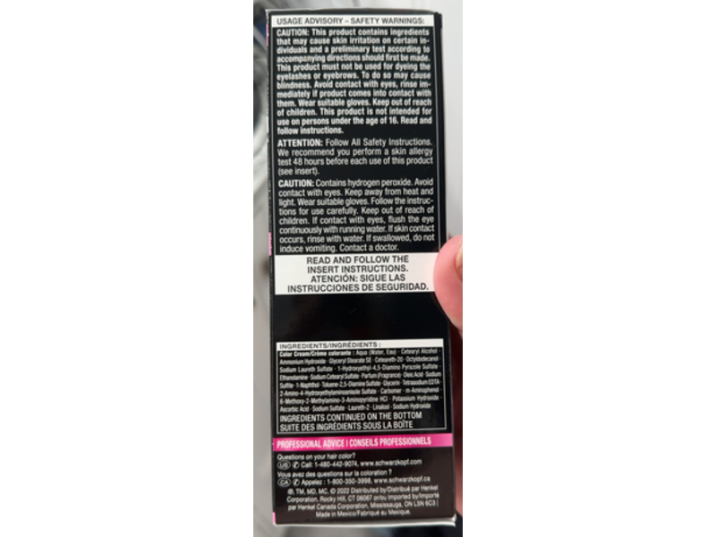 Schwarzkopf Color Ultime Long - Lasting Vibrant Color, 4.33 Ultra Deep Violet, 1 Application