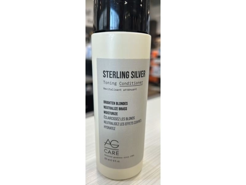 AG Care Sterling Silver Toning Conditioner, 8 fl oz/237 mL