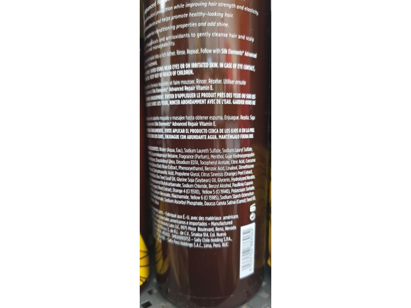 Silk Elements Advanced Repair Shampoo, Vitamin E, 33.8 fl oz/1 L