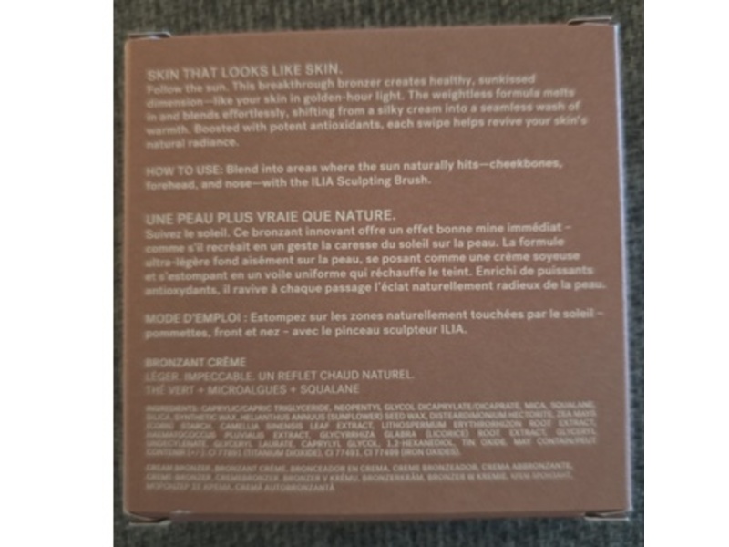 Ilia Sunshift Cream Bronzer, Ray, 0.27 oz/7.8 g