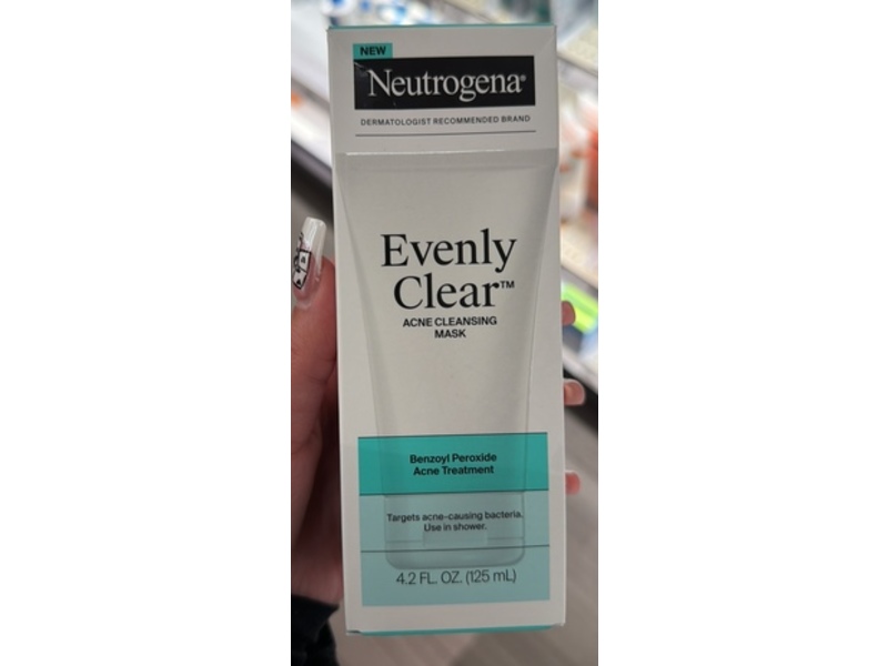 Neutrogena Evenly Clear Acne Cleansing Face Mask, 4.2 fl oz/125 mL