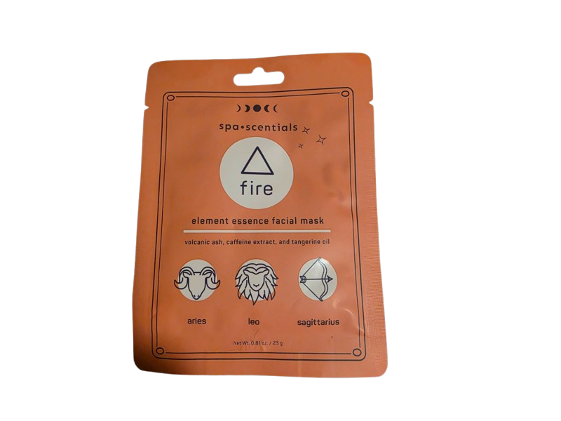 Spa Scentials Element Essence Facial Mask, Fire, 0.81 oz/23 g