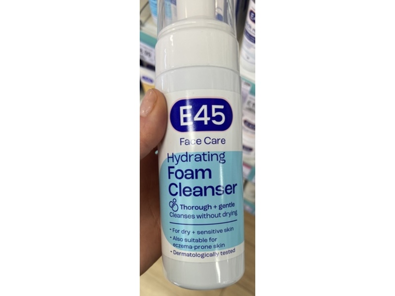 E45 Face Care Hydrating Foam Cleanser, 150 mL