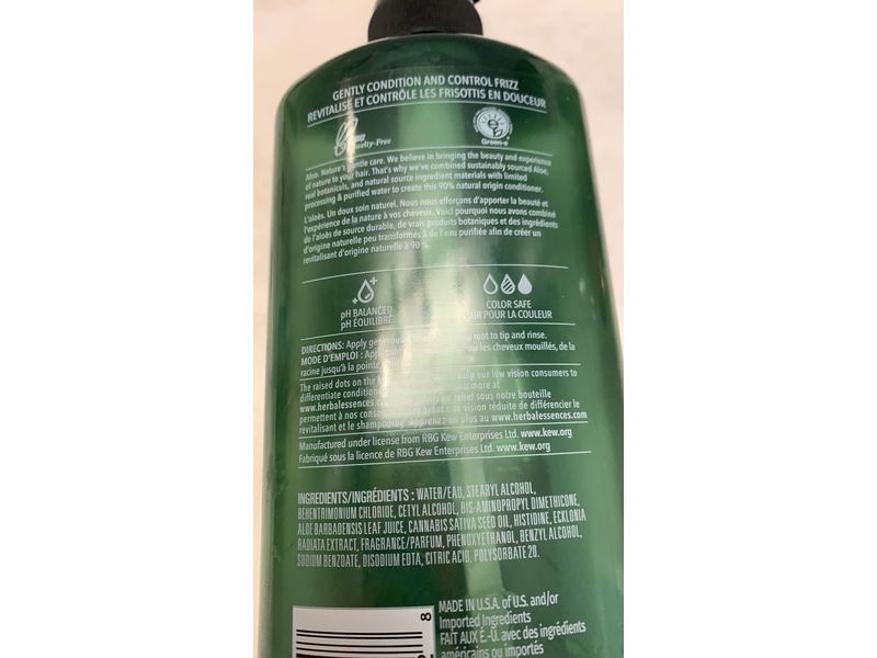 Herbal Essences Bio Renew Conditioner, Potent Aloe + Hemp, 20.2 fl oz/600 mL