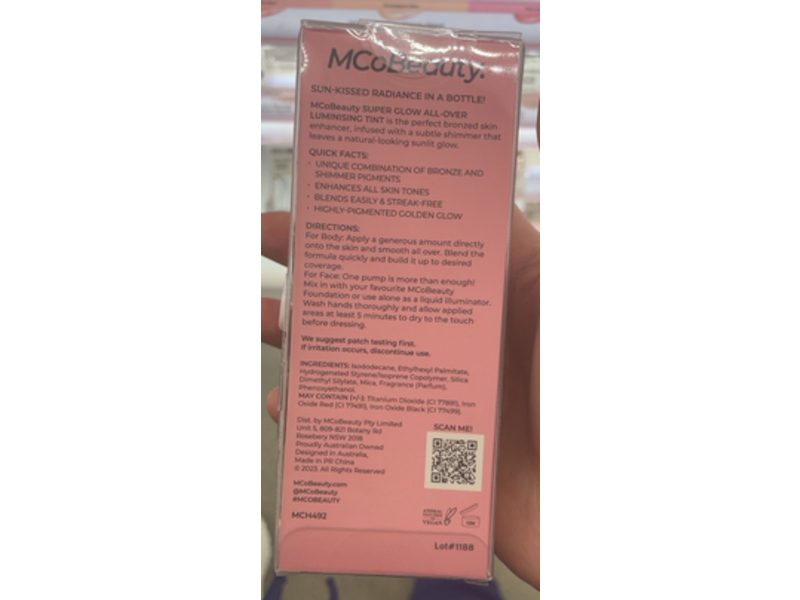 MCoBeauty Super Glow All-Over Luminising Tint, 2.53 fl oz/75 mL
