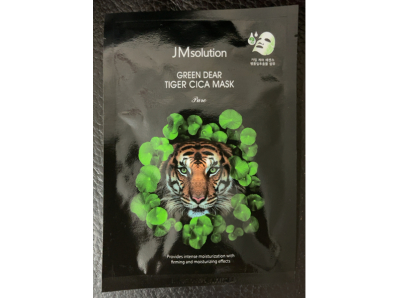 Jm Solution Green Dear Tiger Cica Mask, 30 mL, Pack Of 10