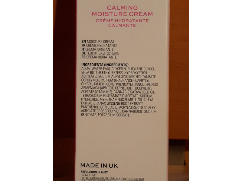 Revolution Skincare Stressed Mood Calming Moisture Cream Vegan, 1.69 fl oz / 50 ml