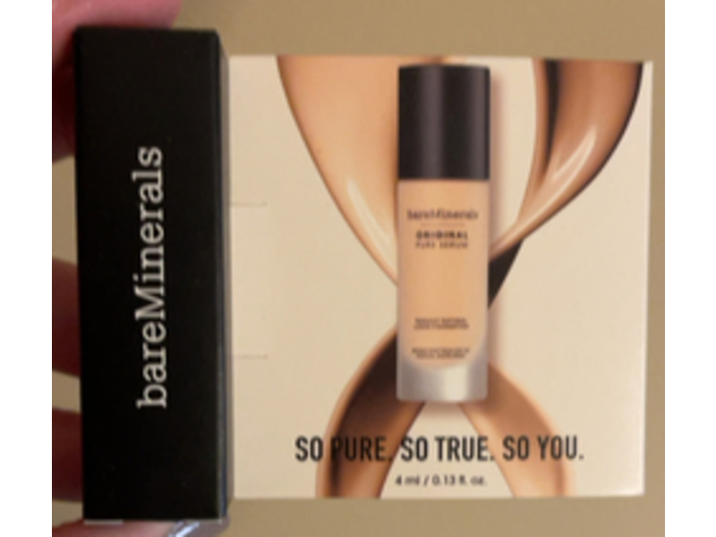 Bareminerals Original So Pure So True So You Serum Liquid Foundation, Fair Cool 1, SPF 20, 0.13 fl oz/4 mL