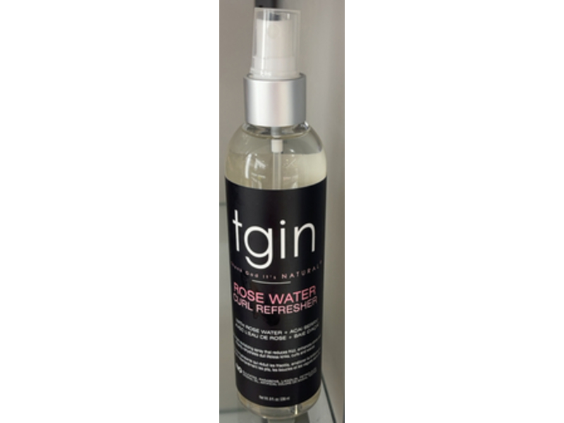 Tgin Rose Water Curl Refresher, 8 fl oz/236 mL