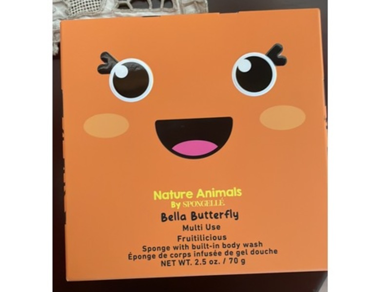 Spongelle Nature Animals Body Wash, Bella Butterfly, 2.5 oz/70 g